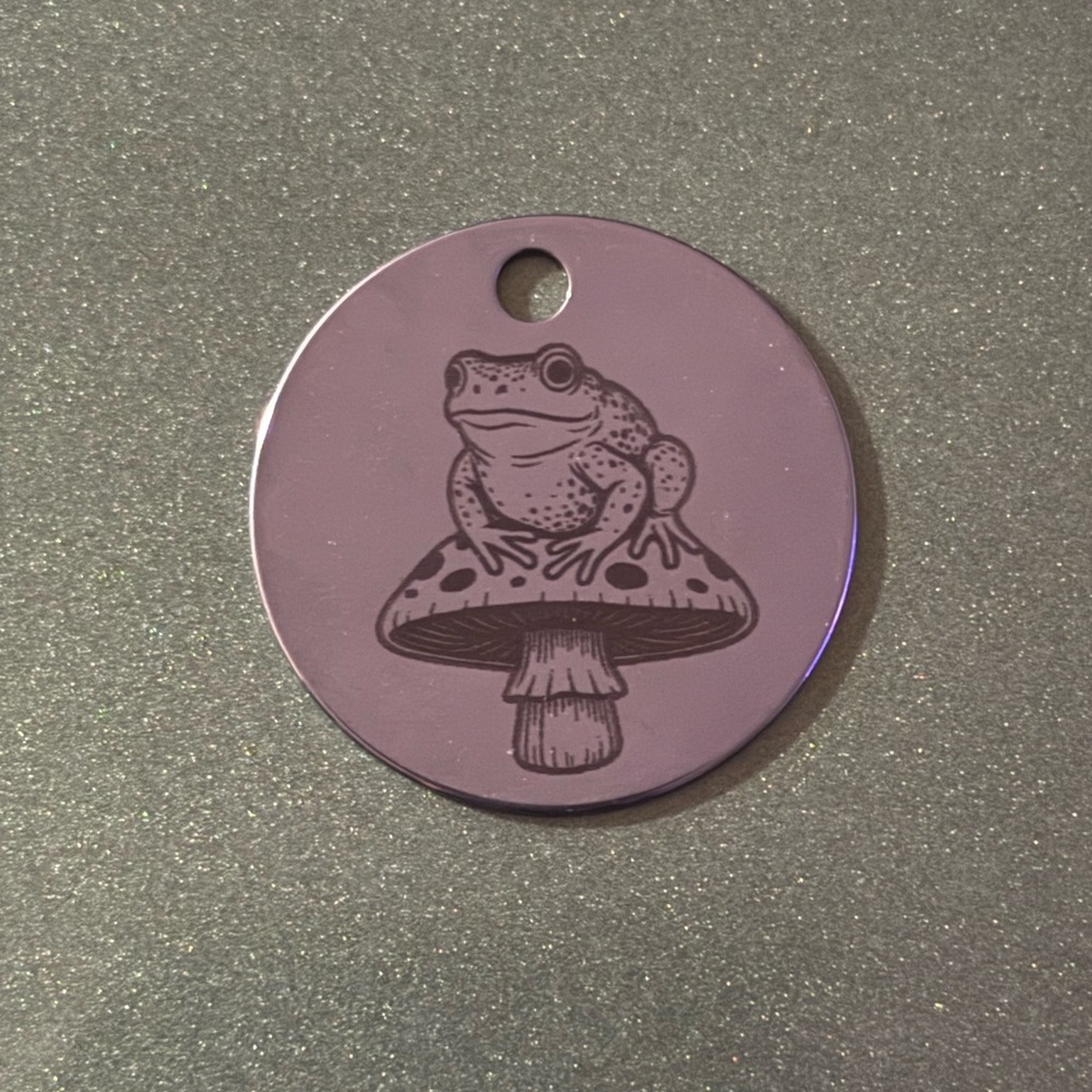 Frog Mushroom Pendant